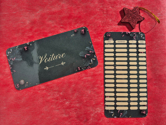 NOEL - Enveloppe budget + pochette pour classeur A6 - Vert sapin