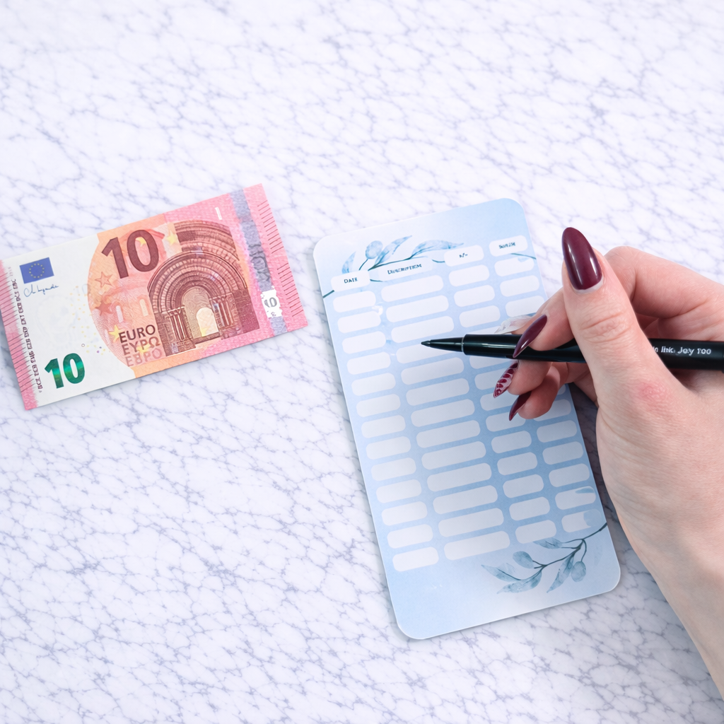 Enveloppe budget + pochette pour classeur A6 - Branche d'olivier Fait Main