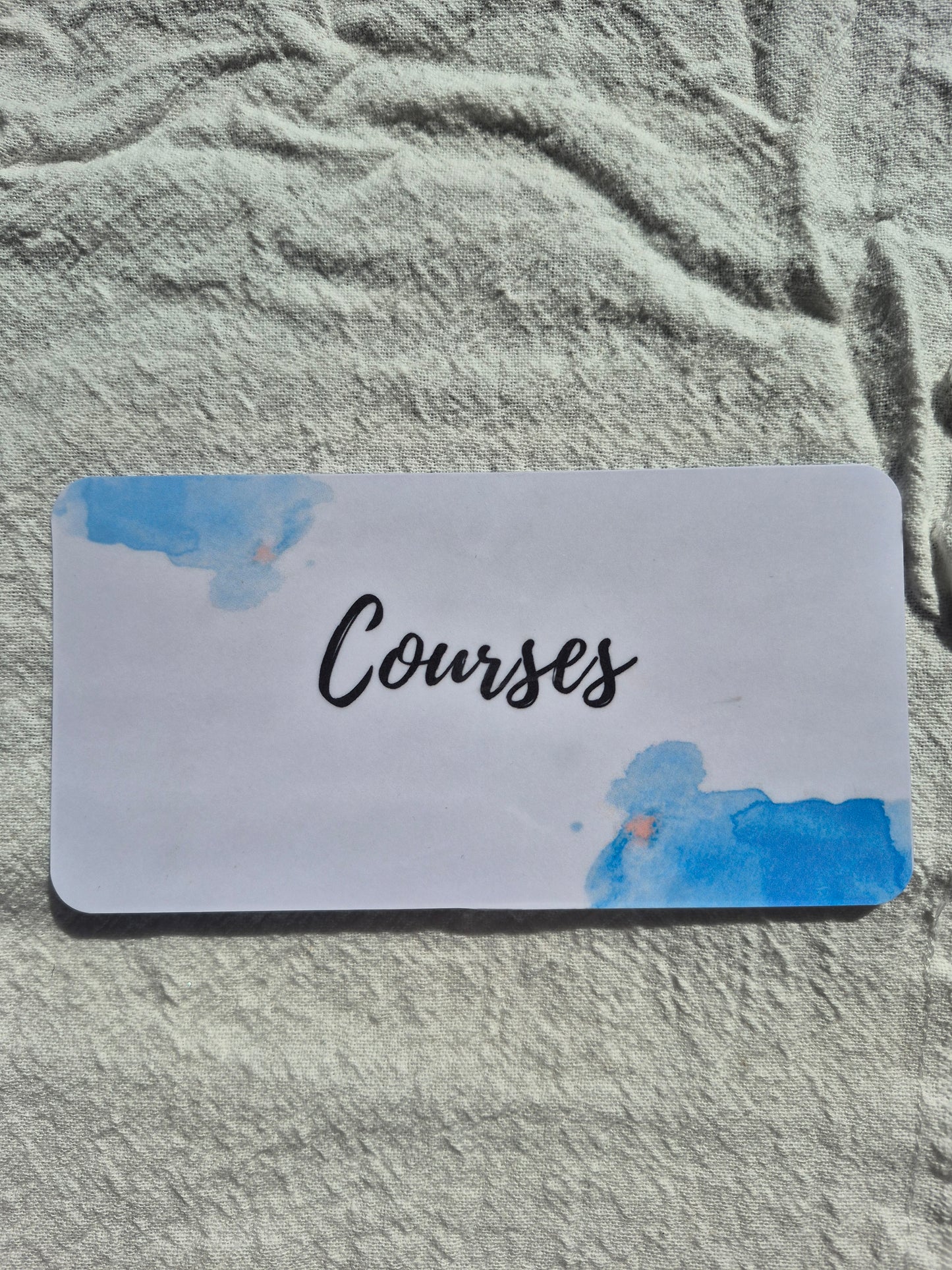 Enveloppe budget + pochette pour classeur A6 - Aquarelle