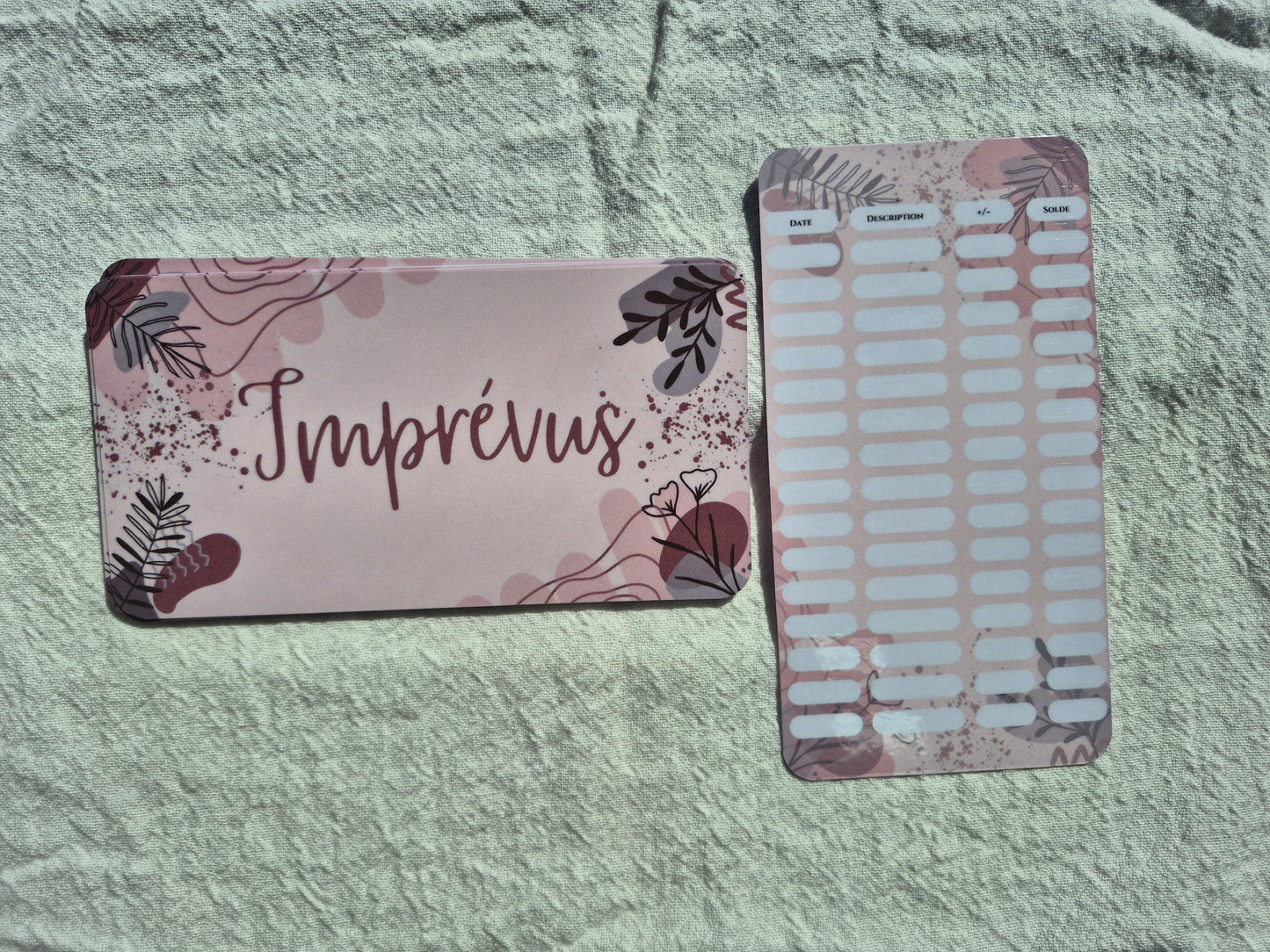 Enveloppe budget + pochette pour classeur A6 - Bohème