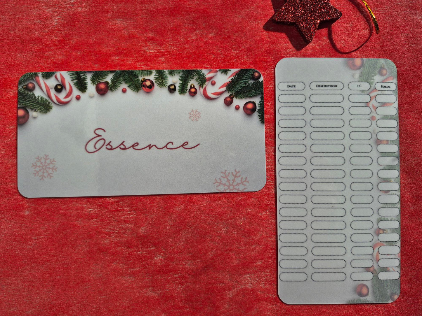 NOEL - Enveloppe budget + pochette pour classeur A6 - Sucre d'orge