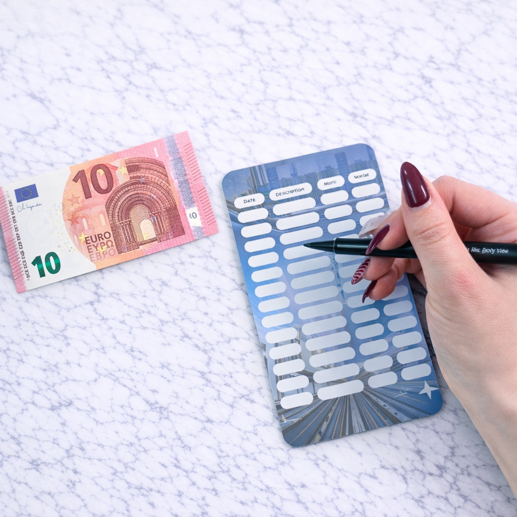 Enveloppe épargne + pochette pour classeur A6 - Vacances Asie Fait Main