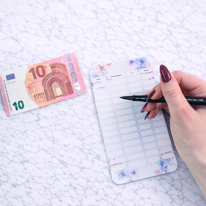 Enveloppe budget + pochette pour classeur A6 - Chic et fleuri Fait Main