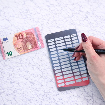 Enveloppe épargne + pochette pour classeur A6 - Voiture Fait Main