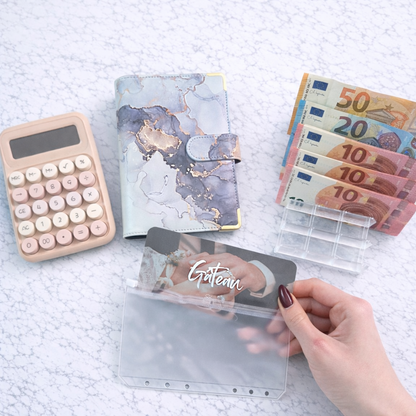 Enveloppe épargne + pochette pour classeur A6 - Mariage Fait Main