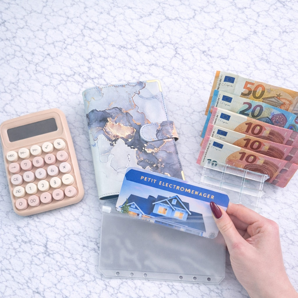 Enveloppe épargne + pochette pour classeur A6 - Maison Fait Main
