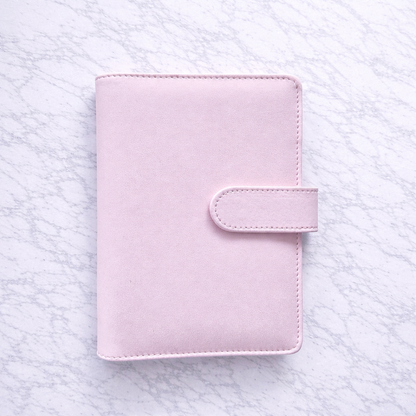 Classeur A6 rose à anneaux pour enveloppes budget Idy Chic