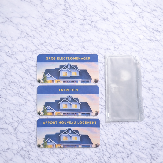 Enveloppe épargne + pochette pour classeur A6 - Maison Fait Main