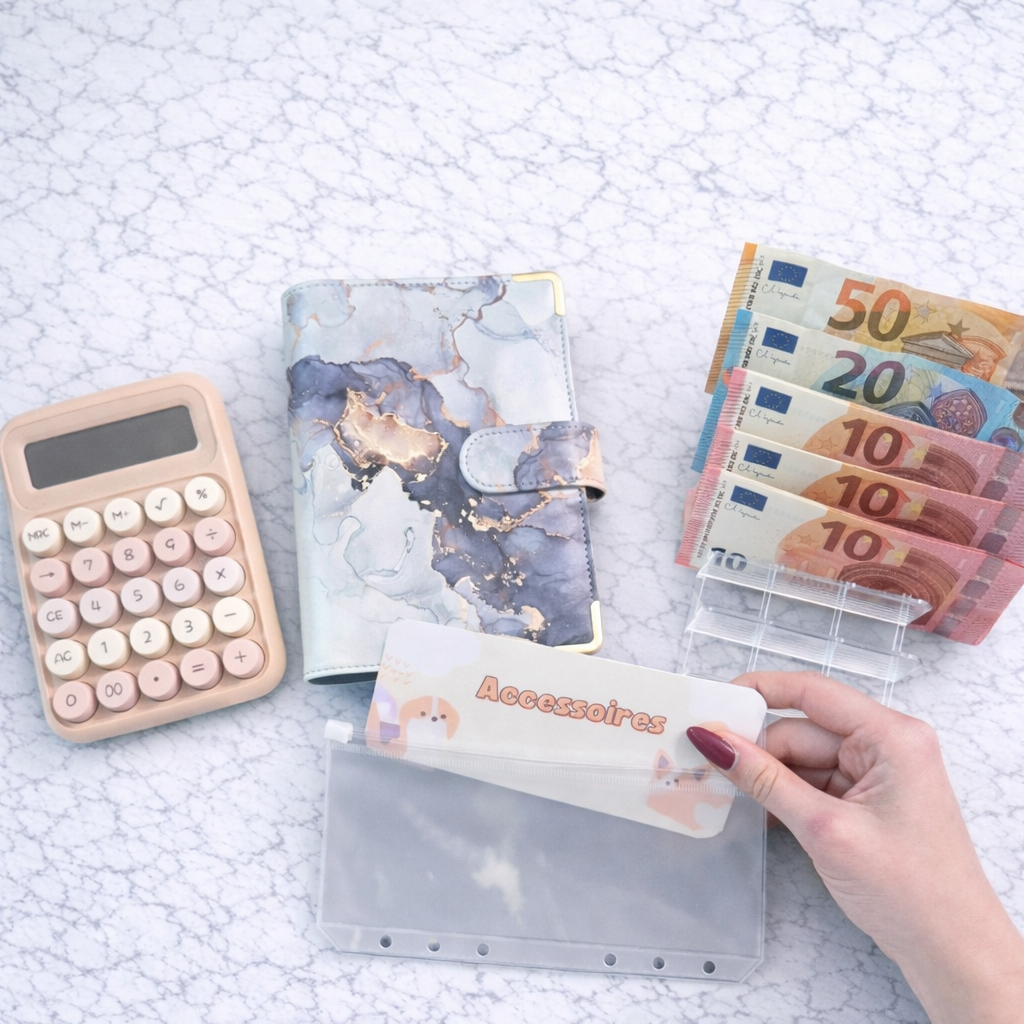 Enveloppe épargne + pochette pour classeur A6 - Animaux Fait Main