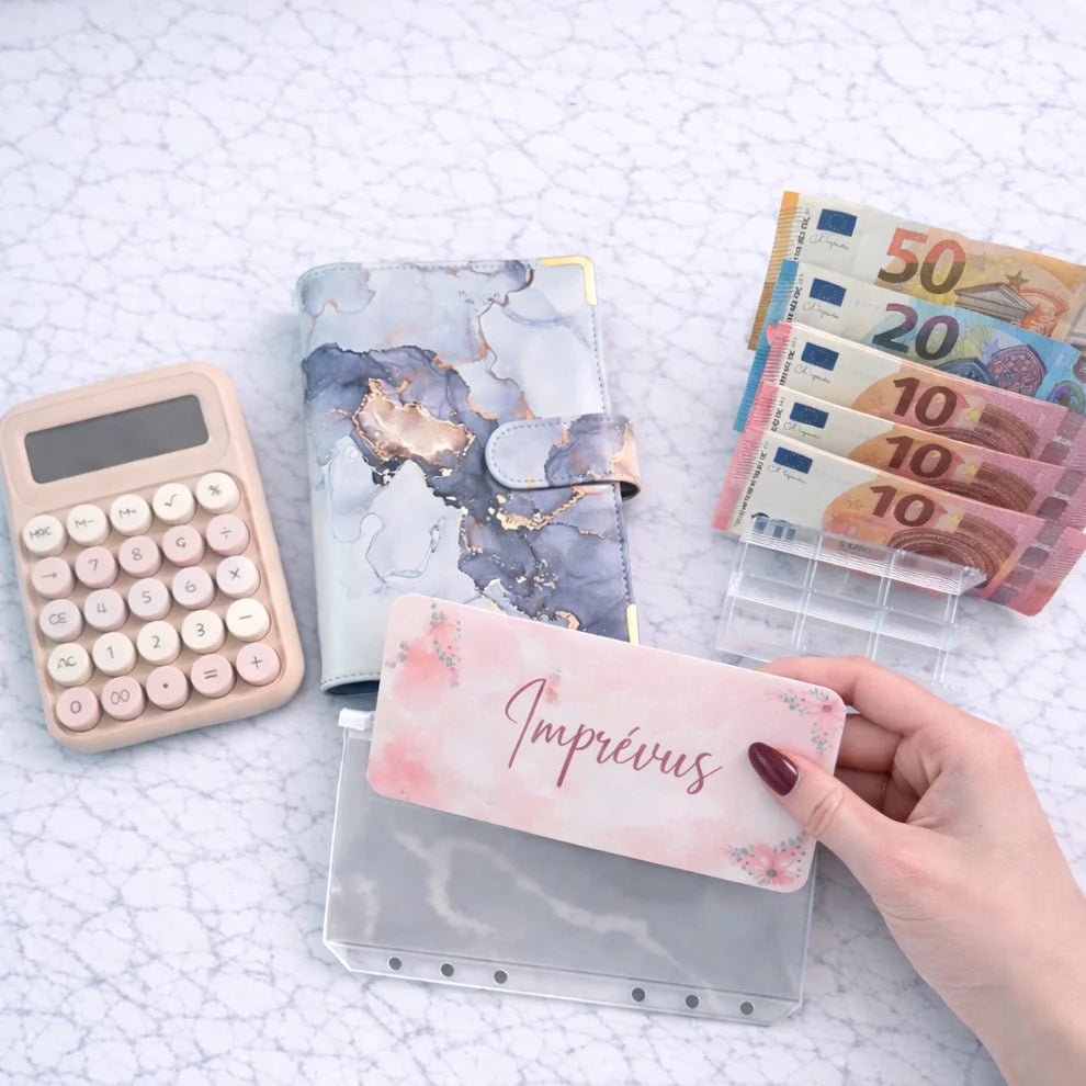 Pack Budget Débutant & Pack Budget Complet - Carnet, Enveloppes Budget, Pochette, Marqueur et Défis offerts Idy Chic pour organiser son budget